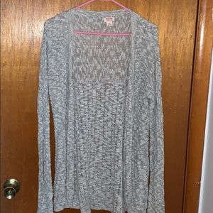 Light cream open front sweater